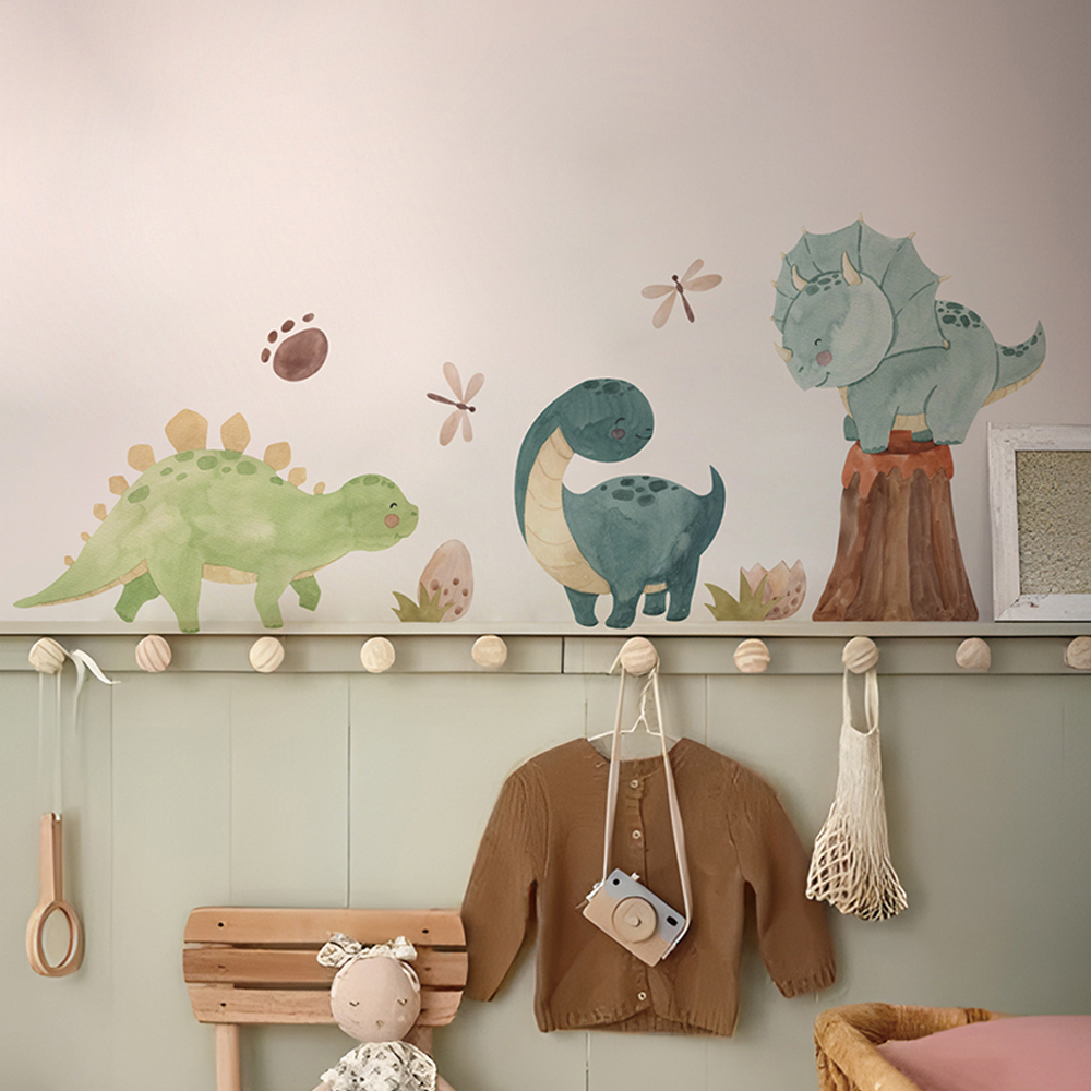 Baby Nursery Boy - Decalcomanie da parete dinosauro, adesivi murali