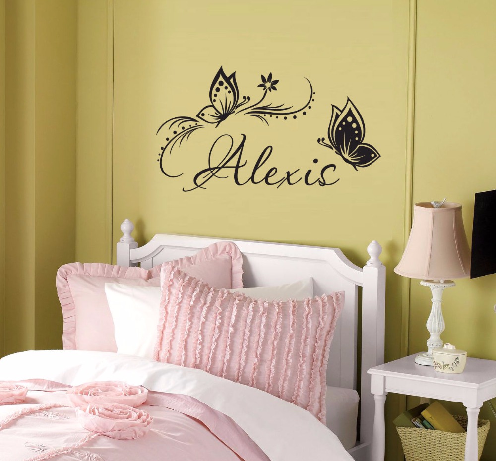 Nome personalizzato e farfalle - Baby Girl Nursery Quotes recensione e prezzo