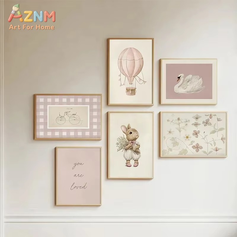 Quadro su tela con motivi flor - Baby Nursery Frames recensione e prezzo