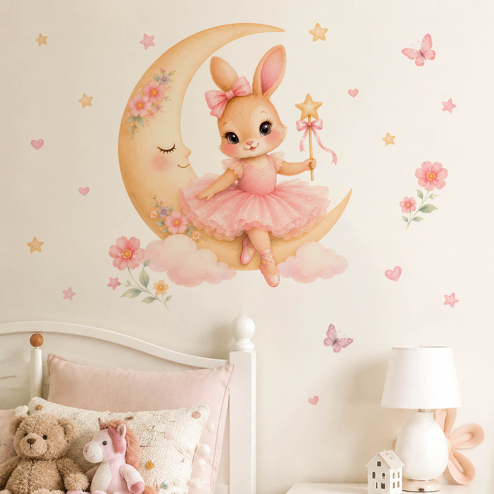 Adesivi Murali Acquerello Ball - Baby Nursery Decor Girl recensione e prezzo
