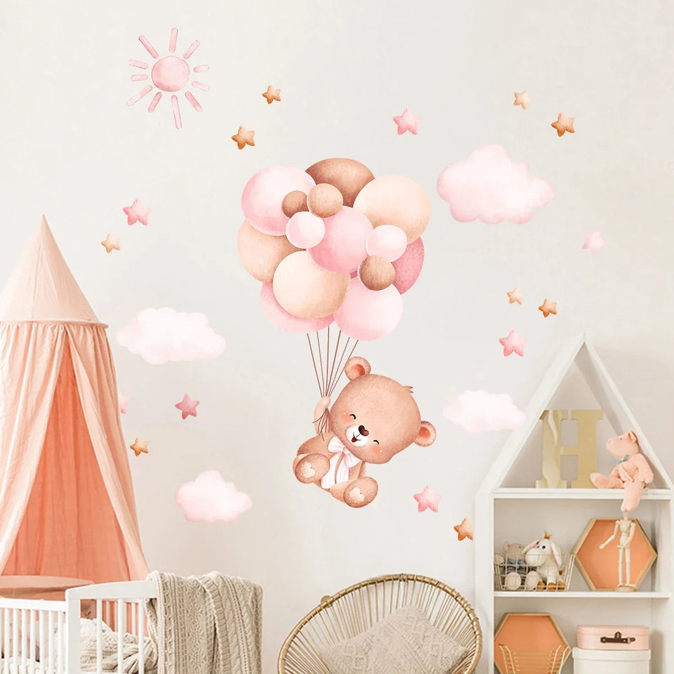 Adesivo da parete con orsetto  - Baby Girl Nursery Quotes recensione e prezzo