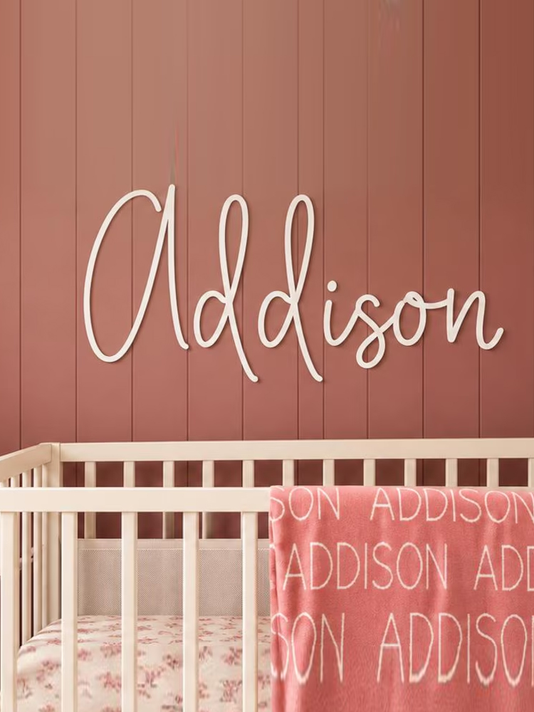 Nome in legno personalizzato p - Baby Nursery Boy recensione e prezzo