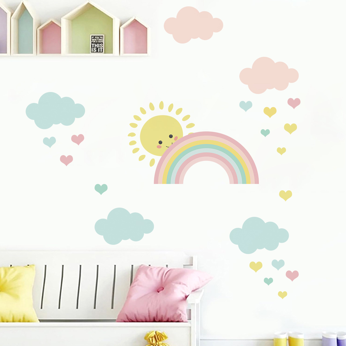 Adesivi Murali con Sole, Arcob - Baby Nursery Boy recensione e prezzo