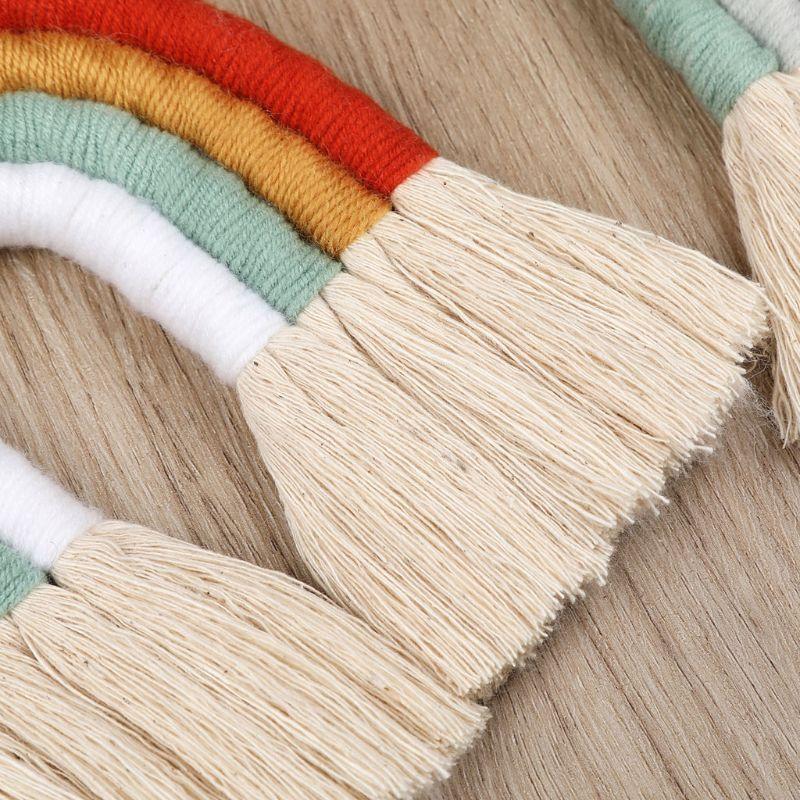 L43A Rainbow Macrame Wall sosp - Baby Girl Nursery Quotes recensione e prezzo