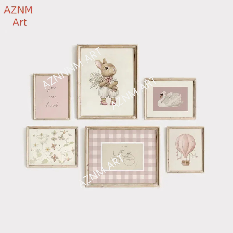 Galleria di vivai rosa Poster  - Baby Nursery Wall Lights recensione e prezzo